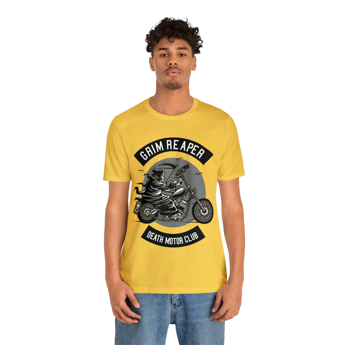 GRIM REAPER Death Motor Club - Unisex Jersey Short Sleeve Tee