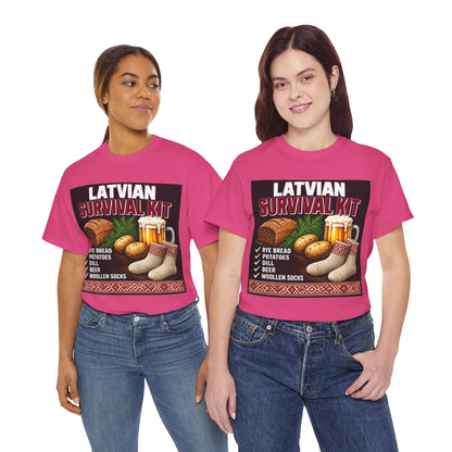 Latvian Survival Kit T-Shirt | Funny Latvian Gift | BalticAF