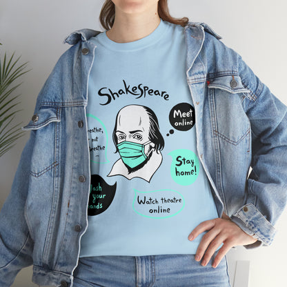 COVID-19 SHAKESPEARE (light) - Unisex Heavy Cotton Tee