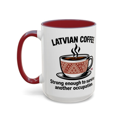 Latvian Coffee Mug | Funny Latvian Heritage Gift | BalticAF