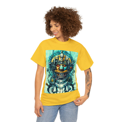 CYBERPUNK STEAMPUNK AUTON - Airt on a Shirt  - Unisex Heavy Cotton Tee - AUS
