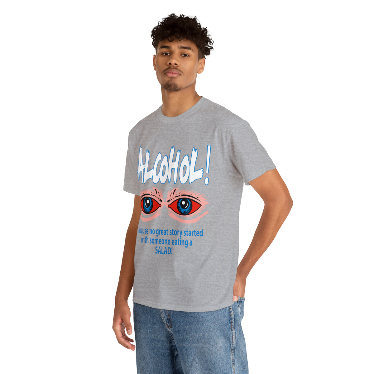 "ALC****" vs Salad  - Funny Shirt - Unisex Heavy Cotton Tee - USA