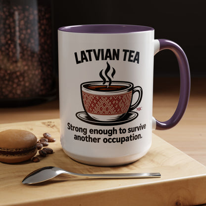 Latvian Tea Mug | Latvian Heritage & Humour Gift | BalticAF