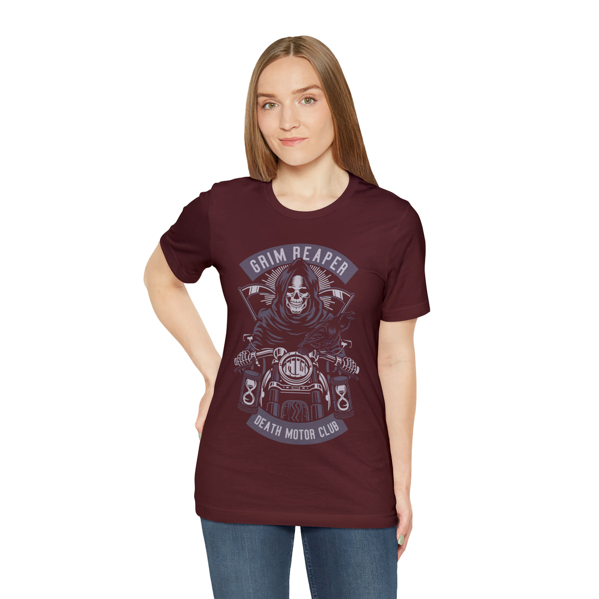 GRIM REAPER Moto Club - Unisex Jersey Short Sleeve Tee