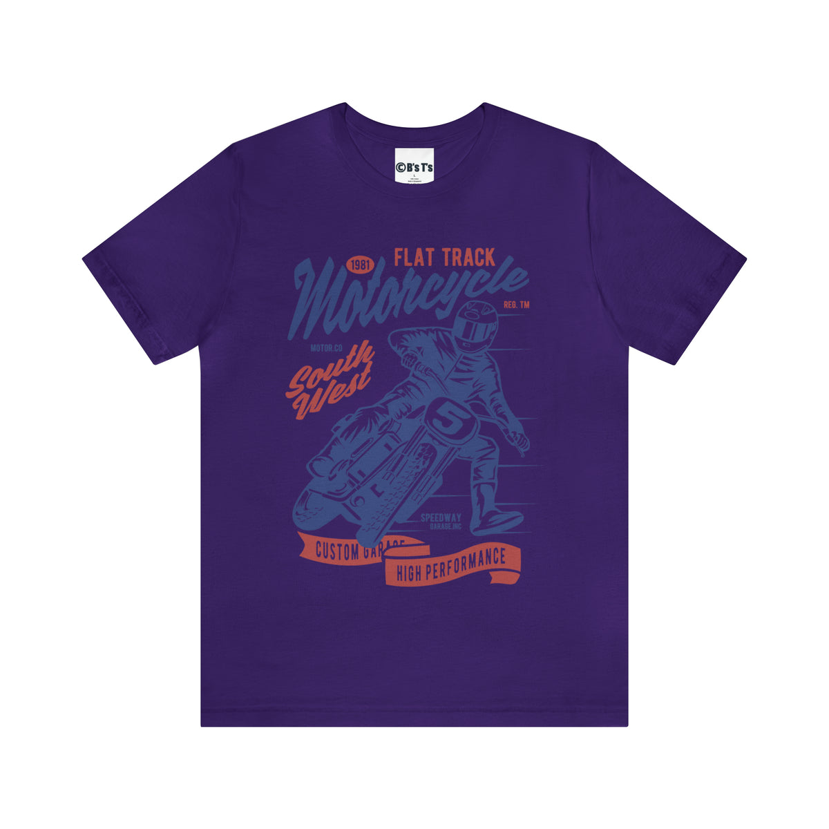 FLAT TRACK MOTORCYCLE - Unisex Jersey Short Sleeve Tee