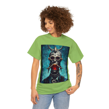 CYBER-STEAMPUNK BOUNTY-HUNTER - Airt on a Shirt  - Unisex Heavy Cotton Tee - AUS
