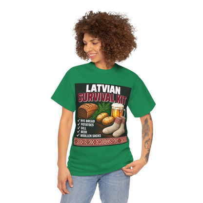 Latvian Survival Kit T-Shirt | Funny Latvian Gift | BalticAF