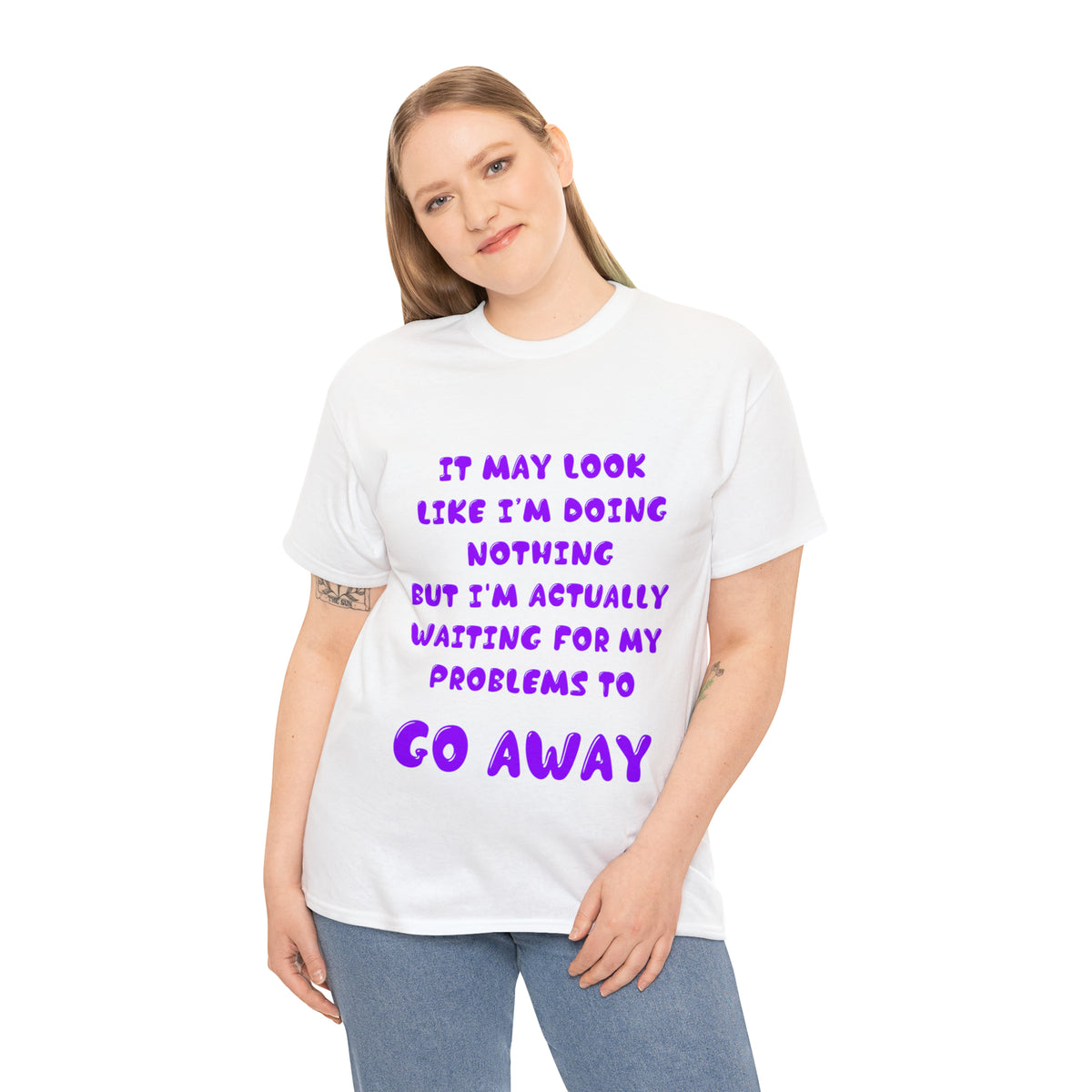 It May Look Like I'm Doing Nothing...  - Unisex Heavy Cotton Tee - AUS
