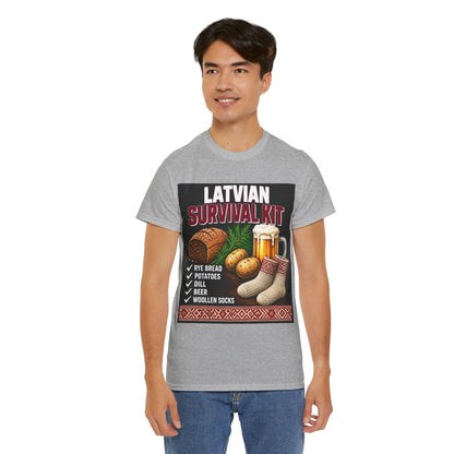 Latvian Survival Kit T-Shirt | Funny Latvian Gift | BalticAF