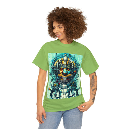CYBERPUNK STEAMPUNK AUTON - Airt on a Shirt  - Unisex Heavy Cotton Tee - AUS