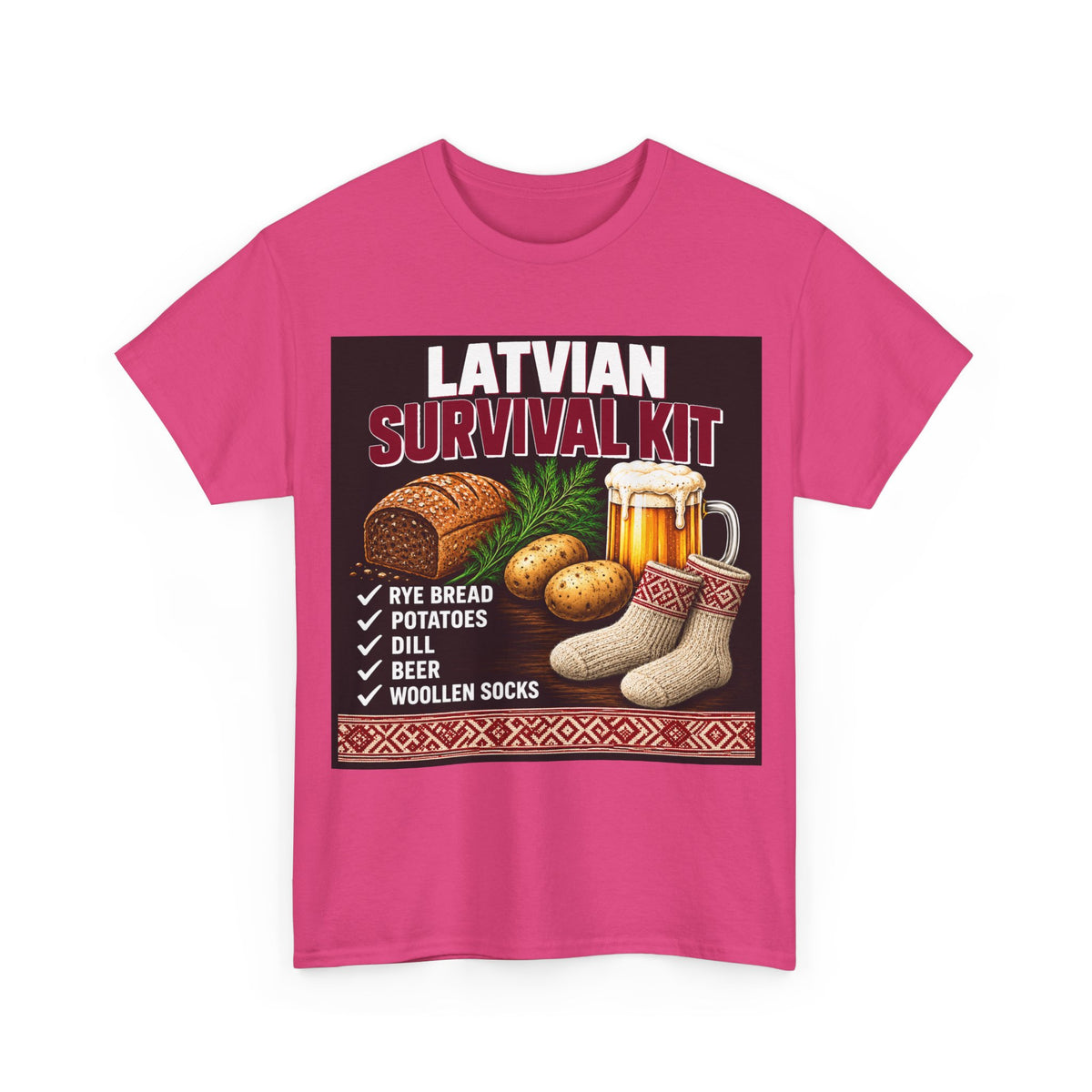 Latvian Survival Kit T-Shirt | Funny Latvian Gift | BalticAF