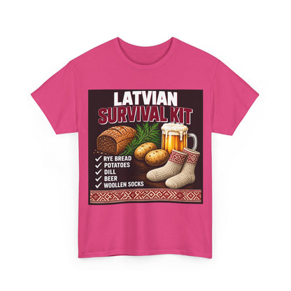 Latvian Survival Kit T-Shirt | Funny Latvian Gift | BalticAF