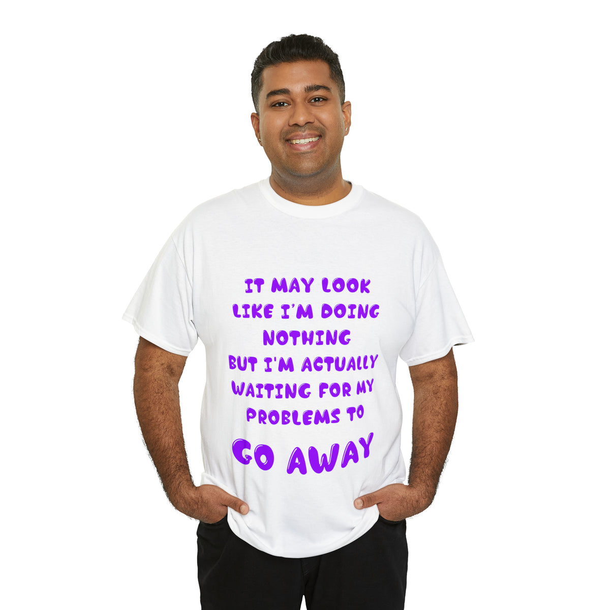 It May Look Like I'm Doing Nothing...  - Unisex Heavy Cotton Tee - AUS