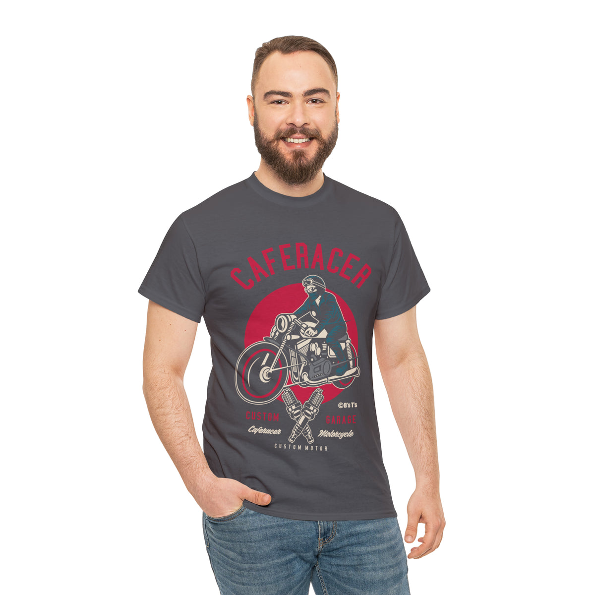 CAFE RACER Custom Garage - Unisex Heavy Cotton Tee