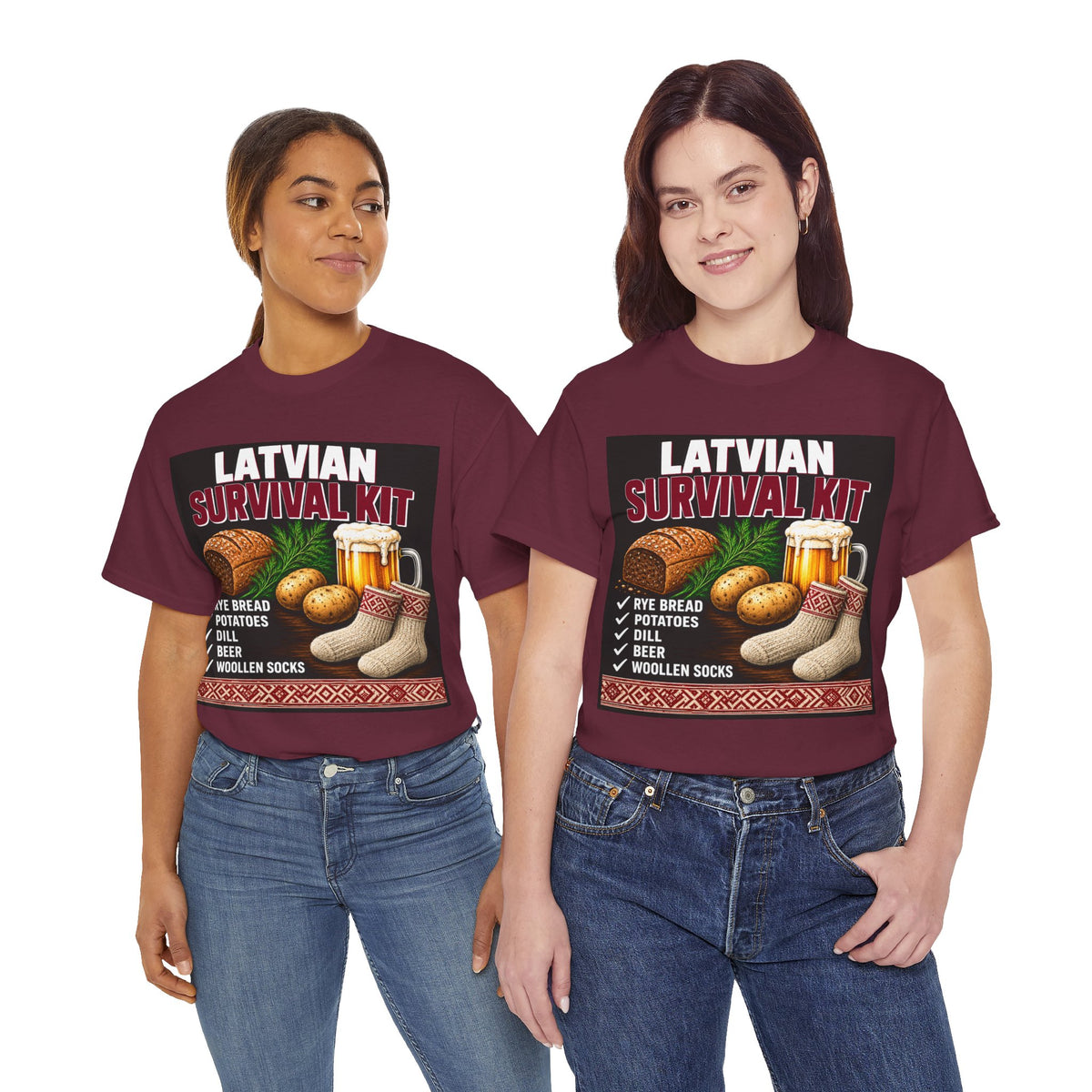 Latvian Survival Kit T-Shirt | Funny Latvian Gift | BalticAF