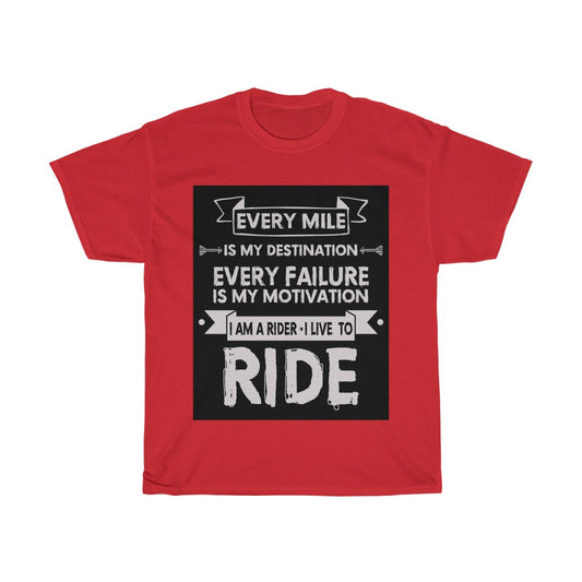 I'm a Rider I LIVE TO RIDE....- Unisex Heavy Cotton Tee