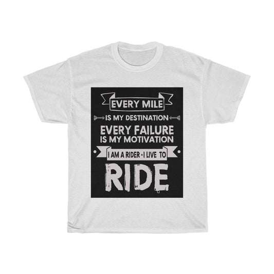 I'm a Rider I LIVE TO RIDE....- Unisex Heavy Cotton Tee