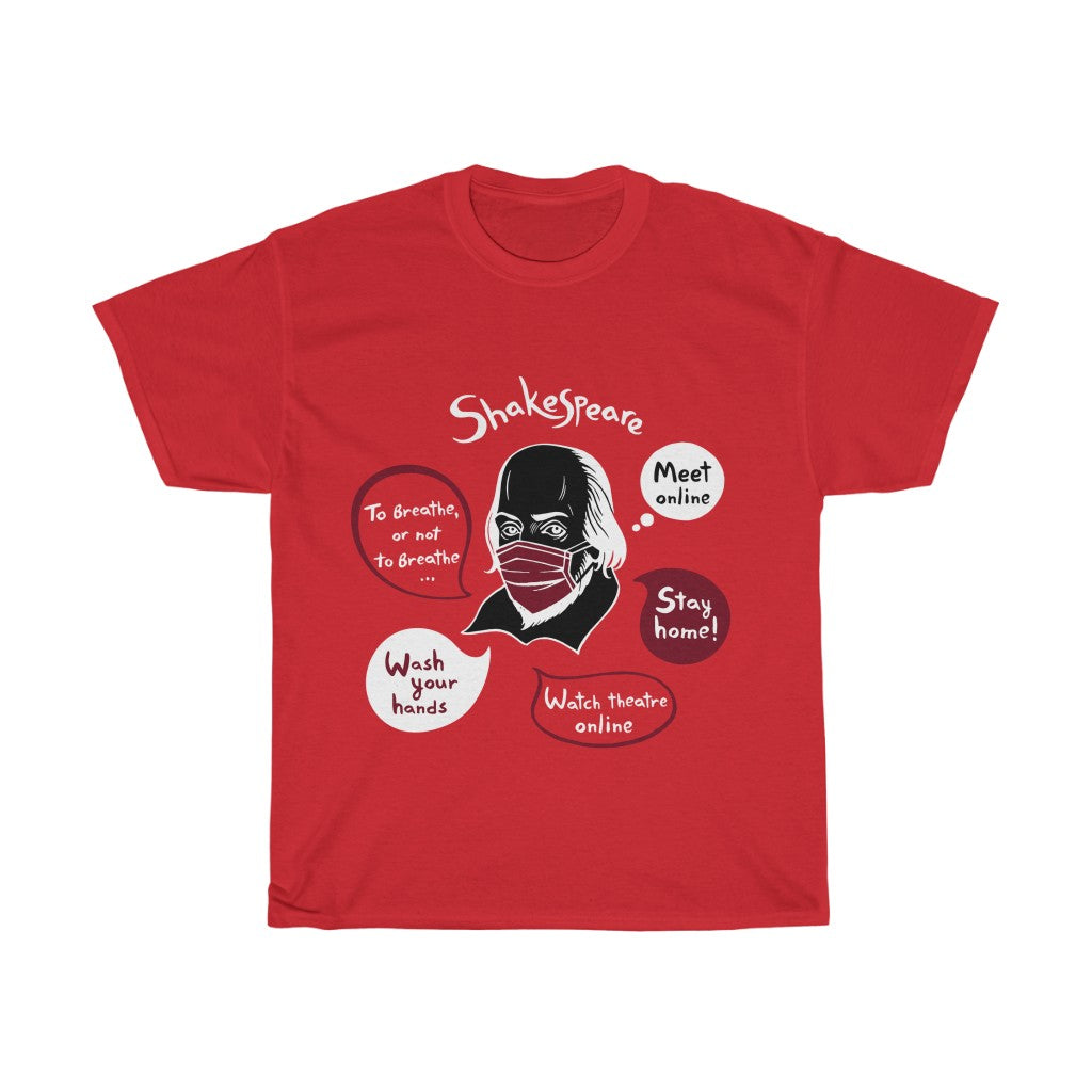 COVID-19 SHAKESPEARE (dark) - Unisex Heavy Cotton Tee