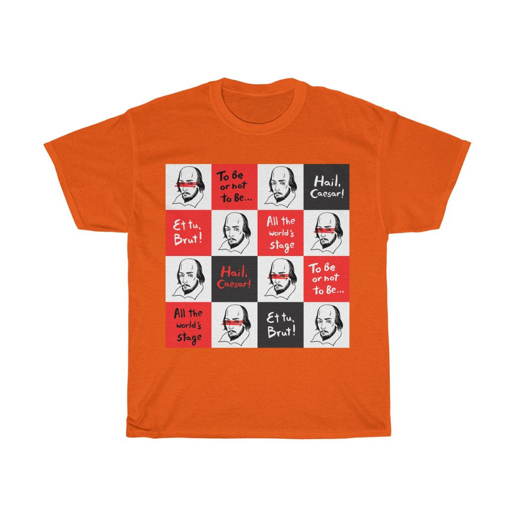 SHAKESPEARE Squares (light) - Unisex Heavy Cotton Tee