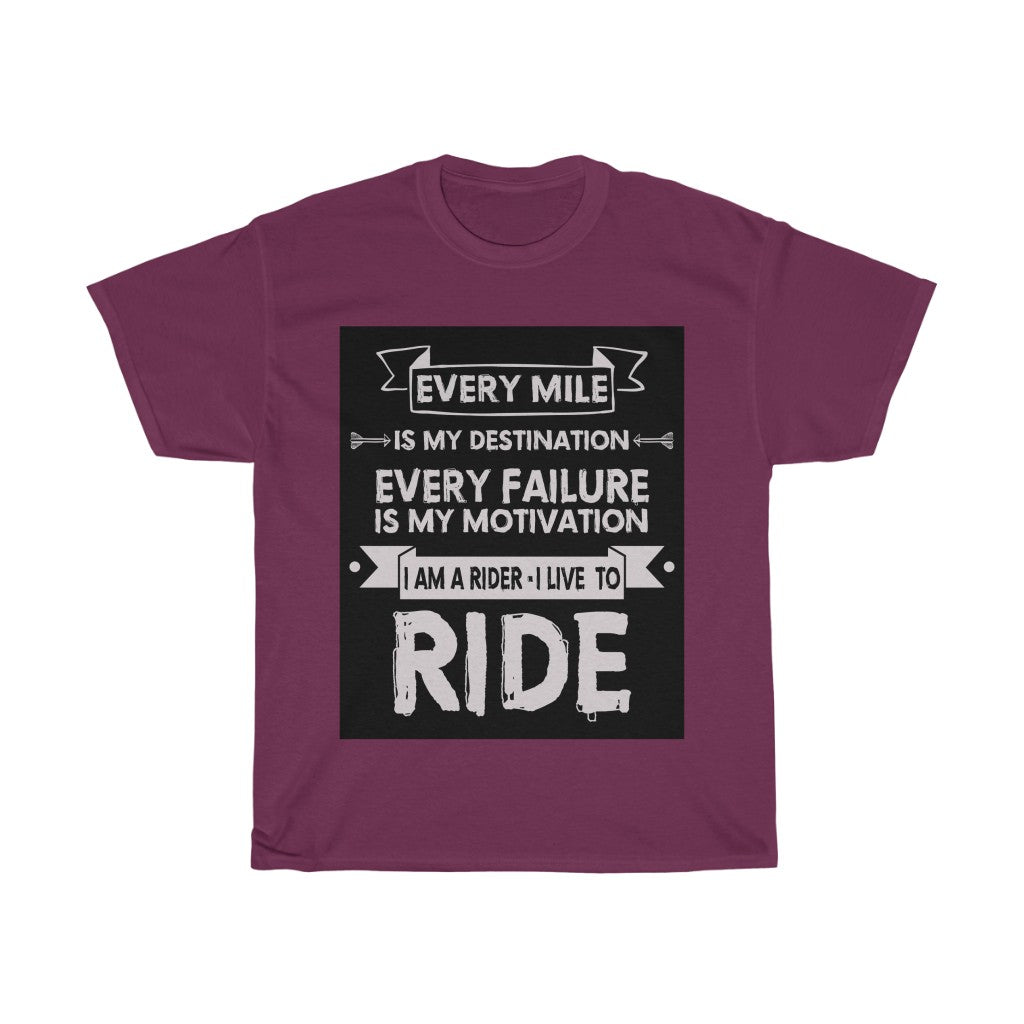 I'm a Rider I LIVE TO RIDE....- Unisex Heavy Cotton Tee