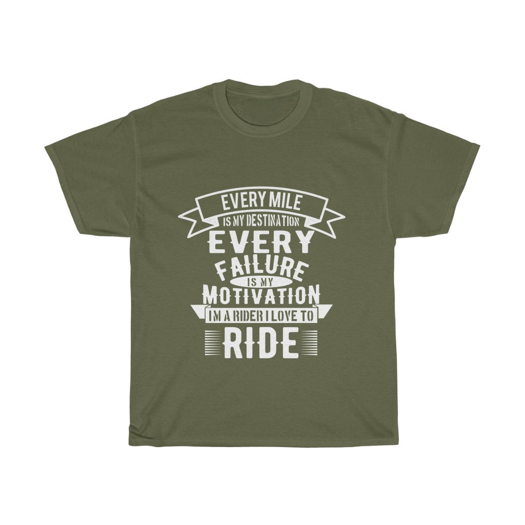 Every Mile is  MY Destination... - Unisex Heavy Cotton Tee