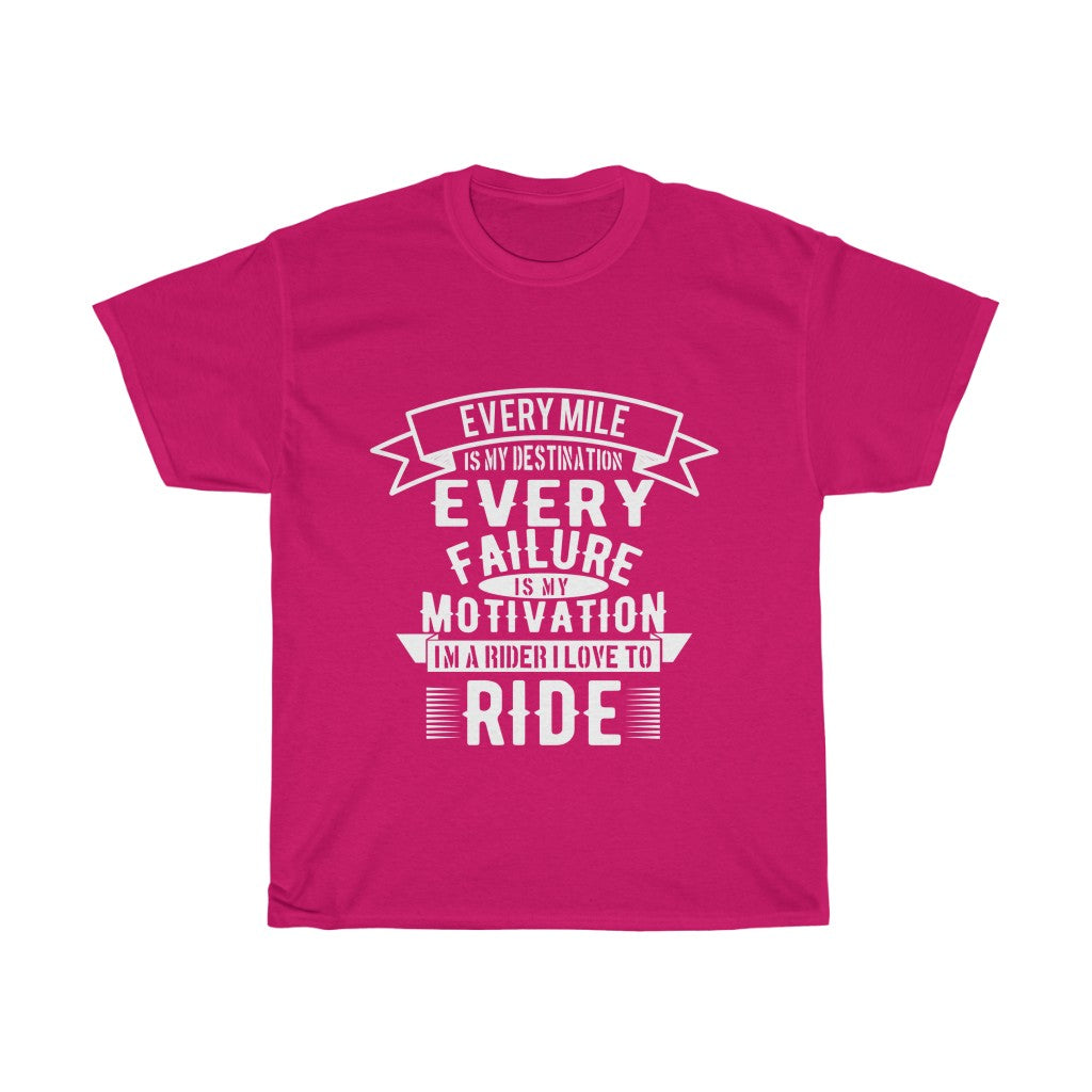Every Mile is  MY Destination... - Unisex Heavy Cotton Tee